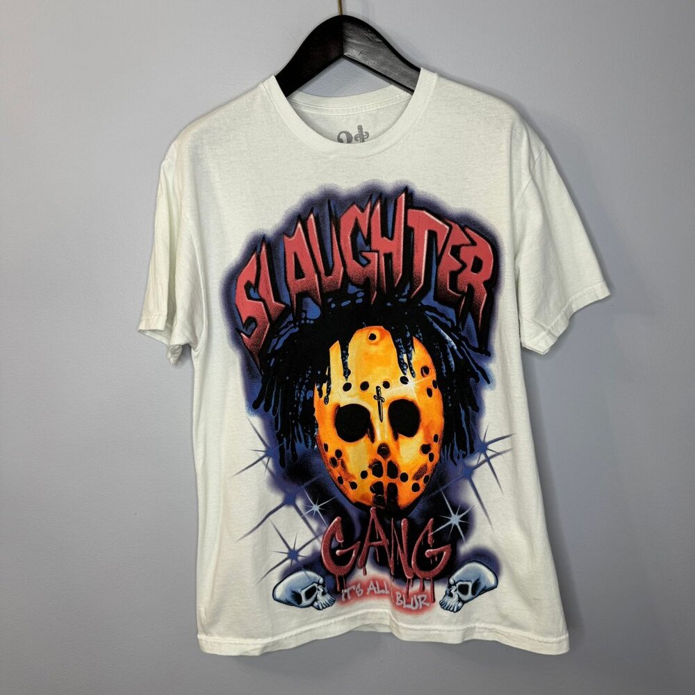 21 Slaughter Gang Tour Cities Heavy Cotton T-Shirt Drake Savage Its All A Blur